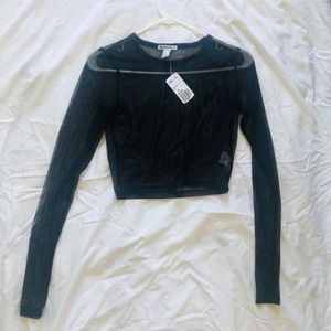 NTW mesh crop top